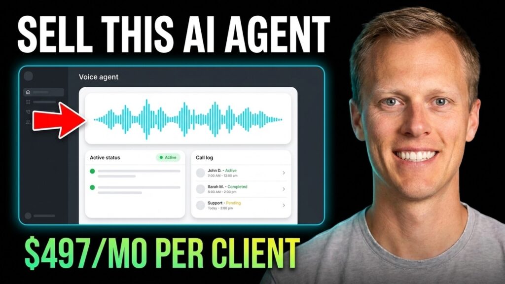 How I Sell AI Voice Agents For $497/mo (Make Money Online 2026)
