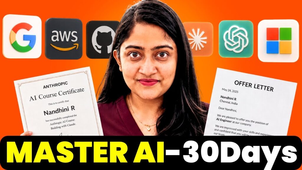 MASTER AI in 30Days using FREE Courses🥶🔥Tamil