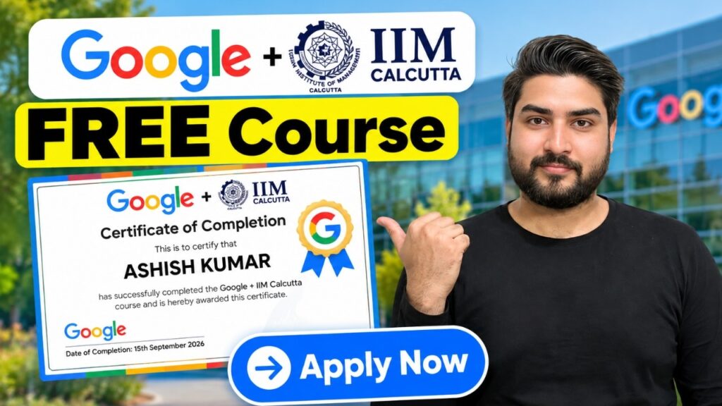 Google FREE AI Course with Certificate🔥September 2026 | Apply Now